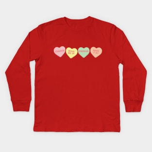 Sci Fi TV Candy Hearts Kids Long Sleeve T-Shirt